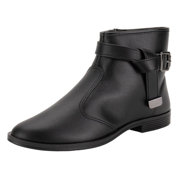 Bota Feminina Cano Baixo Moleca 5333106 PRETO 34