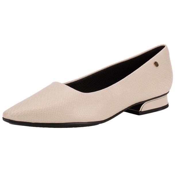 Sapato Feminino Salto Grosso Piccadilly 279004 MARFIM 34
