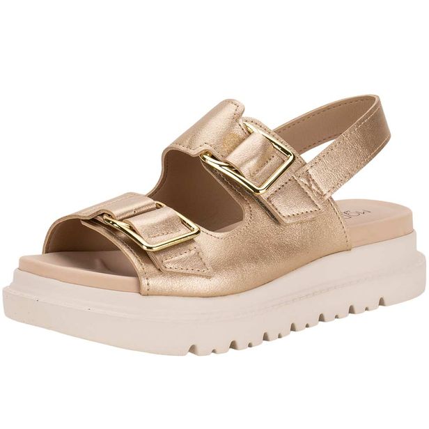 Sandália Feminina Flat Modare 7200102 OURO 34