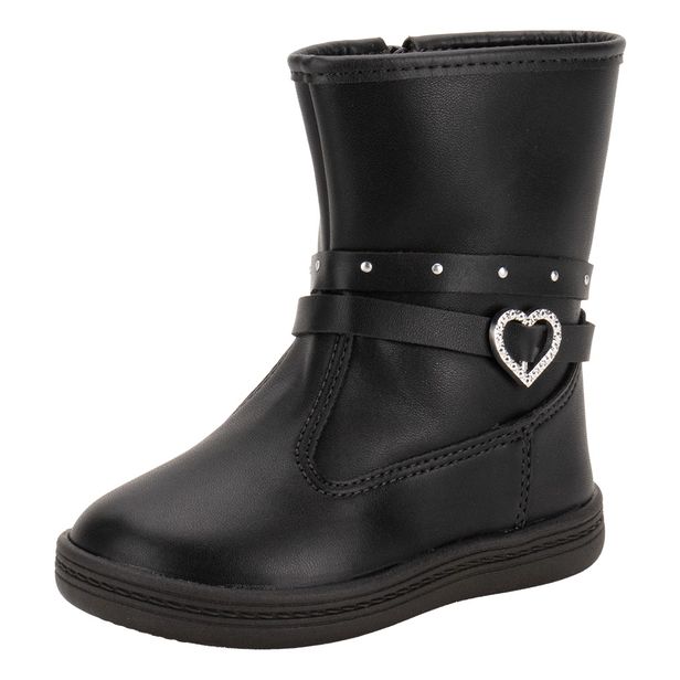 Bota Infantil Feminina Baby Molekinha 2127219 PRETO 17