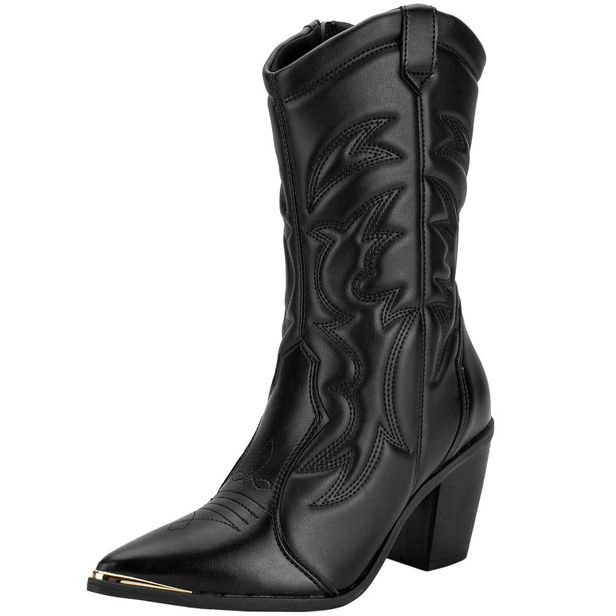 Bota Feminina Country Cano Médio Vizzano 3070112 PRETO 37