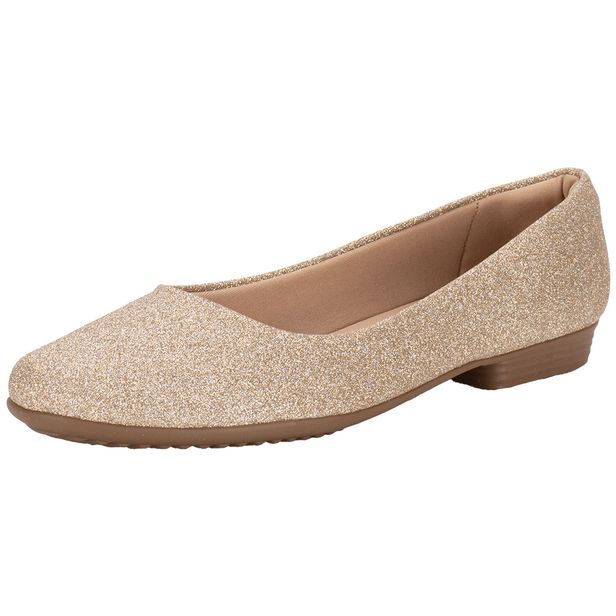 Sapatilha Feminina Flat Piccadilly 250115 OURO 34