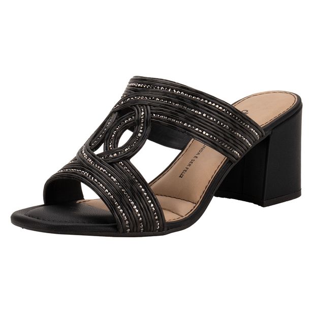 Tamanco Feminino Salto Grosso Dakota Y6542 PRETO 35