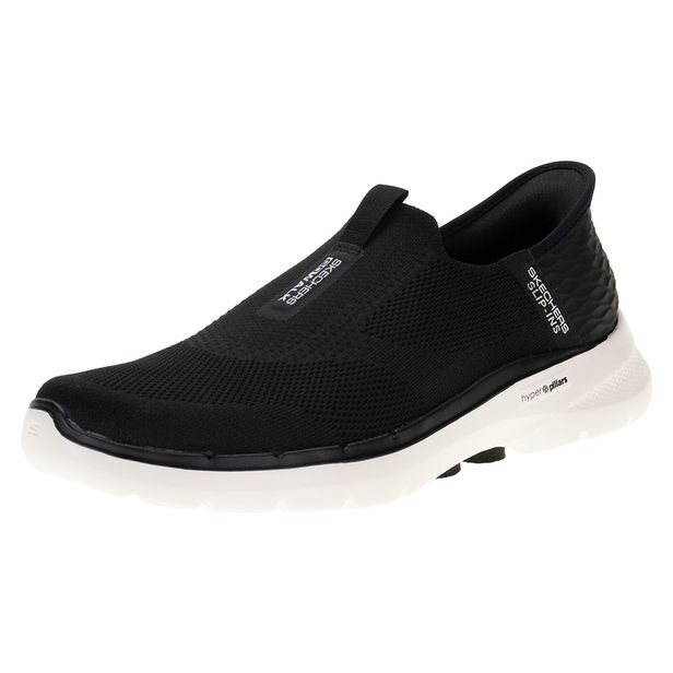 Tênis Masculino Go Walk 6 Easy On Skechers 216278 PRETO 40
