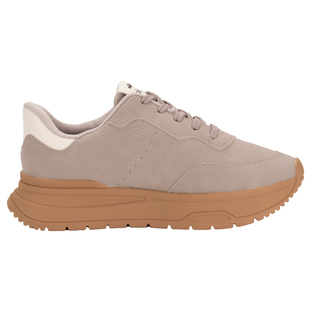 Tênis Feminino Jogging Dakota D0142 TAUPE - cloviscalcados