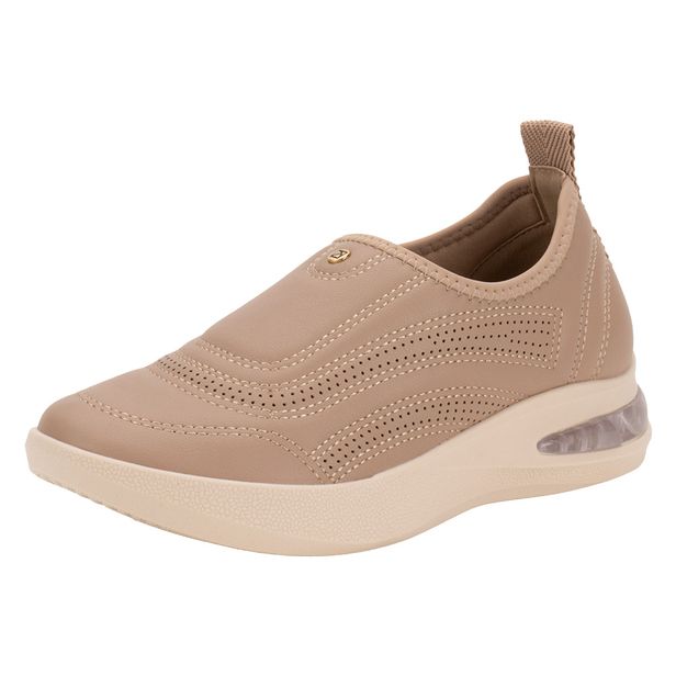 Tênis Feminino Slip On SoftStep Piccadilly 940002  BEGE 35