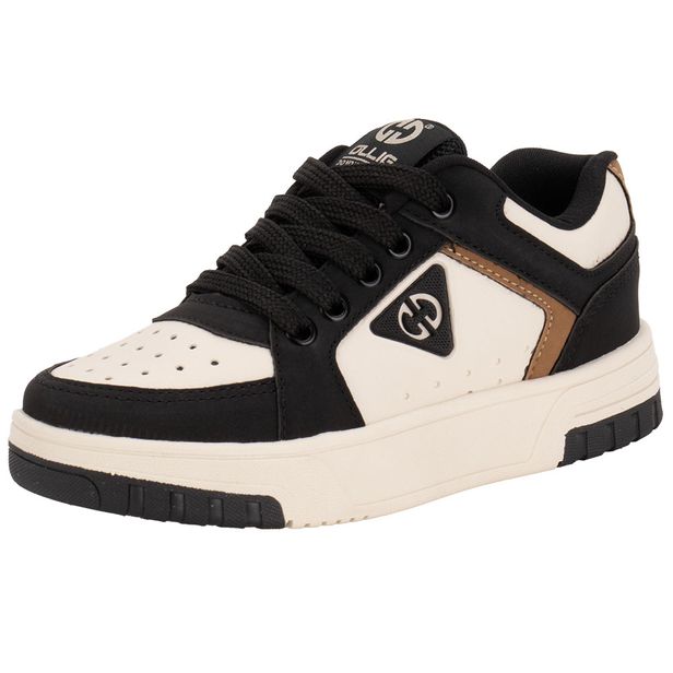Tênis Infantil Masculino Volt 2 Ollie 401 BEGE/PRETO 28