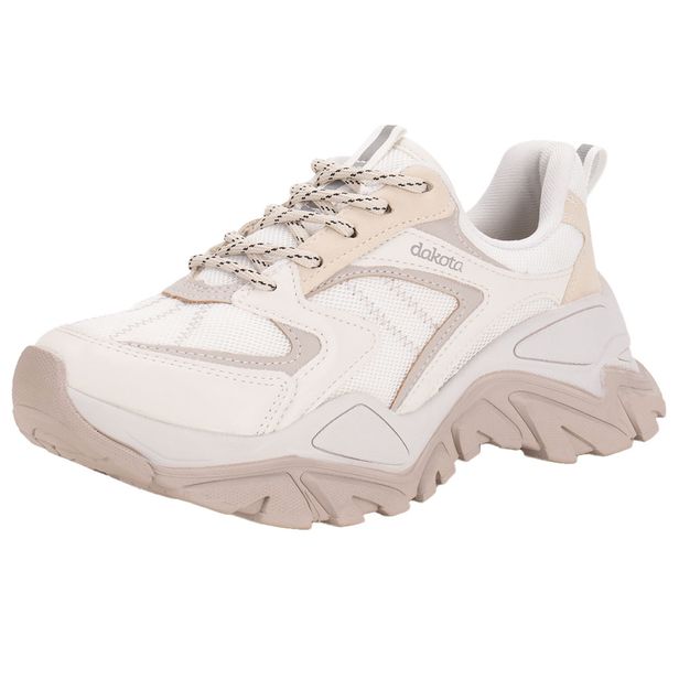Tênis Feminino Chunky Dakota G9981 BRANCO/BEGE 35