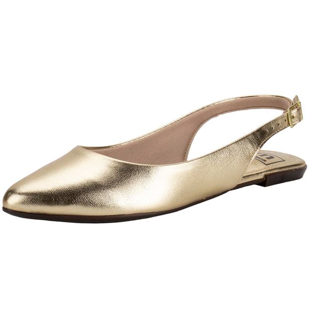 Sapato Feminino Mule Moleca 5444330 OURO 34