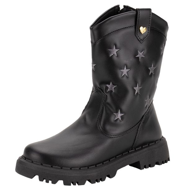 Bota Infantil Feminina Country Nilqi 165010 PRETO 29