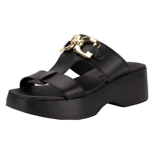 Tamanco Feminino Salto Grosso Moleca 5503111 PRETO 34