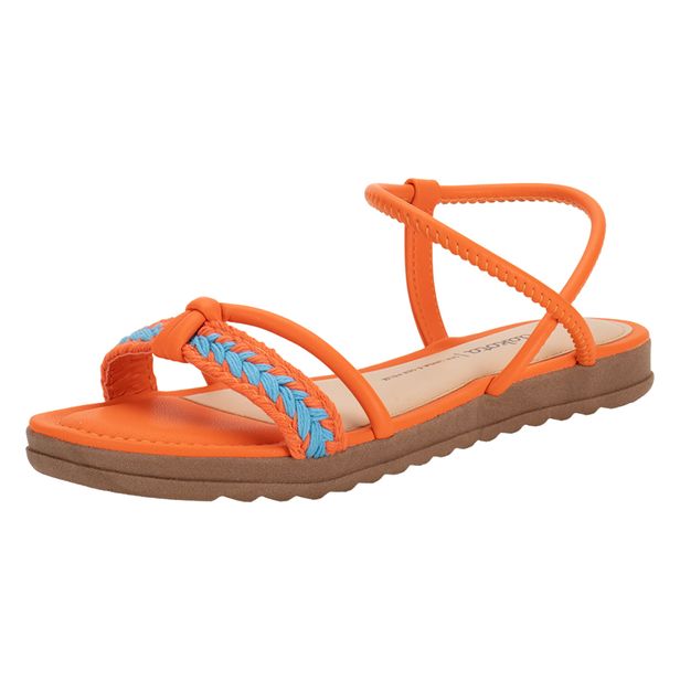 Sandália Feminina Flat Dakota Y7471 LARANJA 34