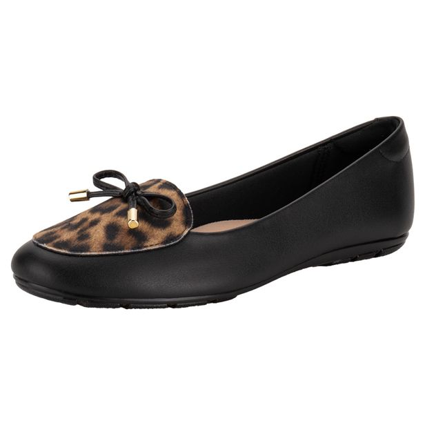 Sapatilha Feminina Flat Moleca 5800105 ONÇA 36