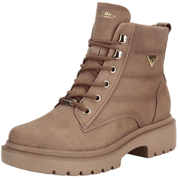 Bota Feminina Coturno Pegada 282402 CAMEL 36