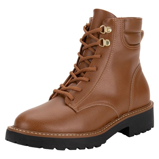 Bota Feminina Coturno Vizzano 3103101 CARAMELO 34