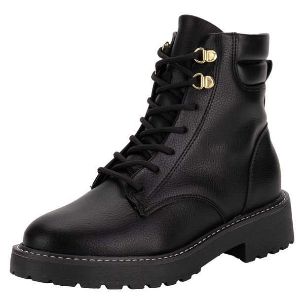Bota Feminina Coturno Vizzano 3103101 PRETO 34