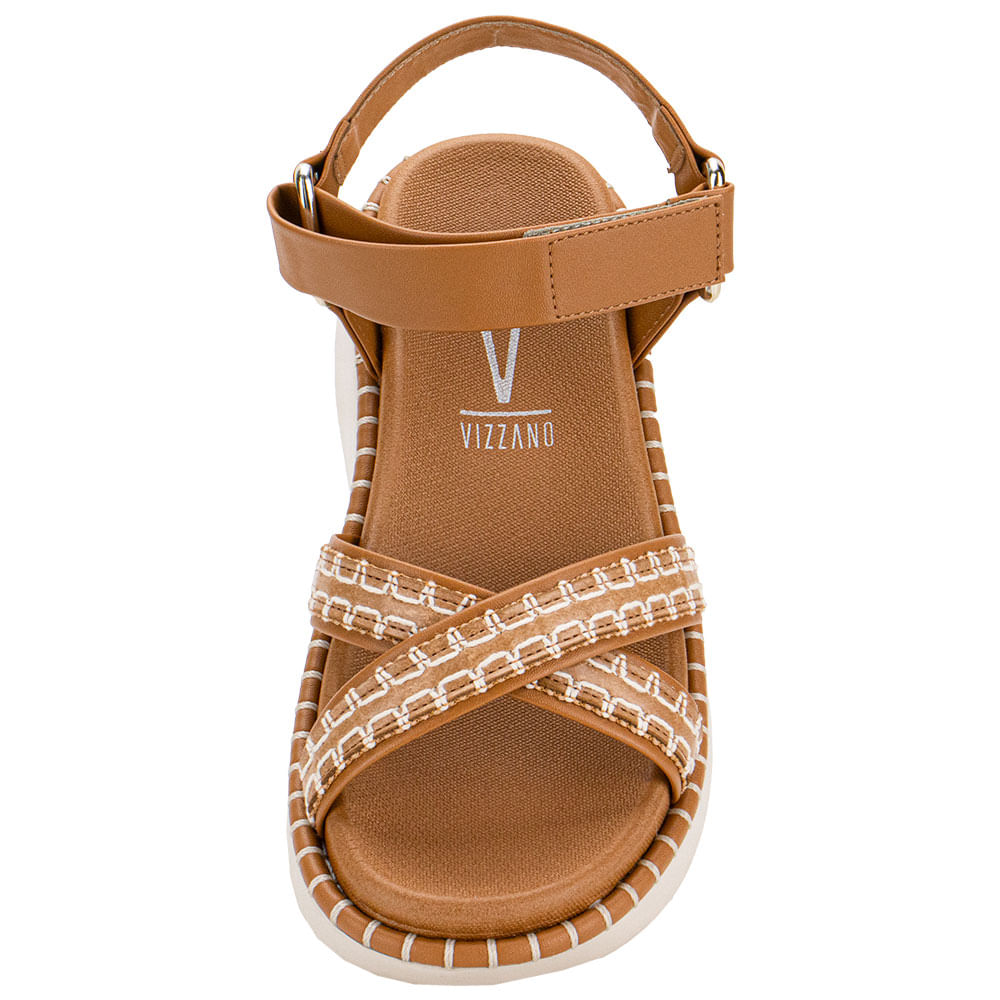 Sandália Feminina Anabela Vizzano 6519102 CAMEL cloviscalcados