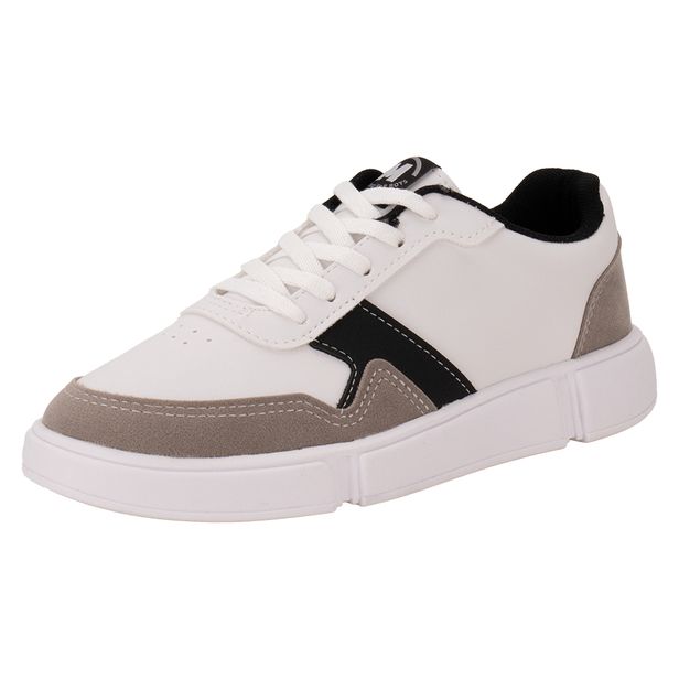 Tênis Infantil Masculino Molekinho 2838123 BRANCO/CINZA 27