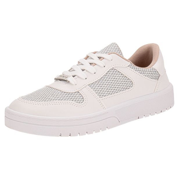 Tênis Feminino Casual Moleca 5791110 BRANCO/CINZA 33