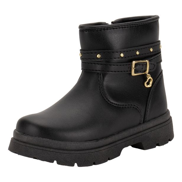 Bota Infantil Feminina Lily Kids 15099 PRETO 23