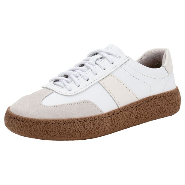 Sapatênis Feminino Bora Democrata 617101 BRANCO/BEGE 35