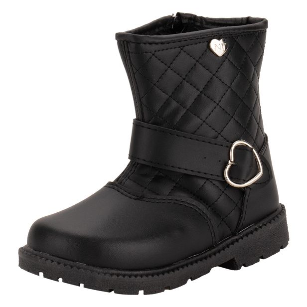 Bota Infantil Feminina Nathielly 073037 PRETO 21