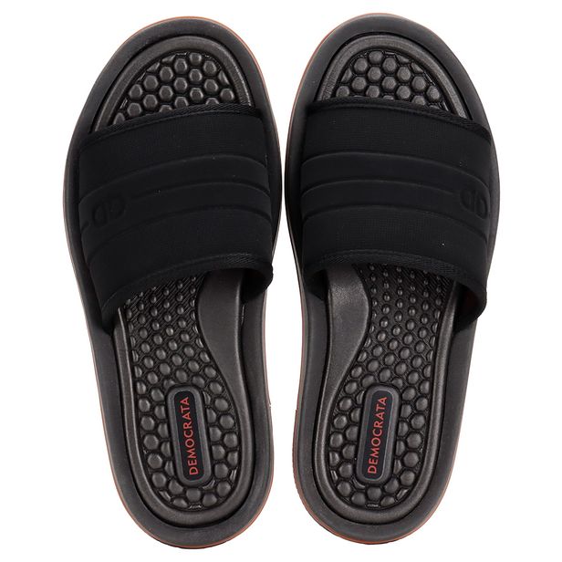 Chinelo Masculino Slide Denim Groove Democrata 289102 PRETO 39
