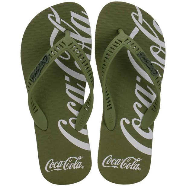 Chinelo Masculino Crisp Taste Coca-Cola CC3938 VERDE 33/34