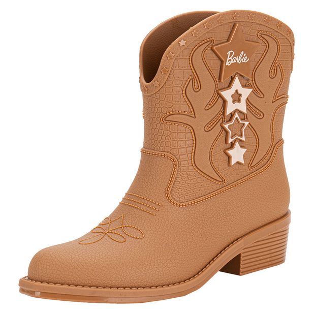 Bota Infantil Barbie Western Disney Grendene Kids 23227 CARAMELO 29