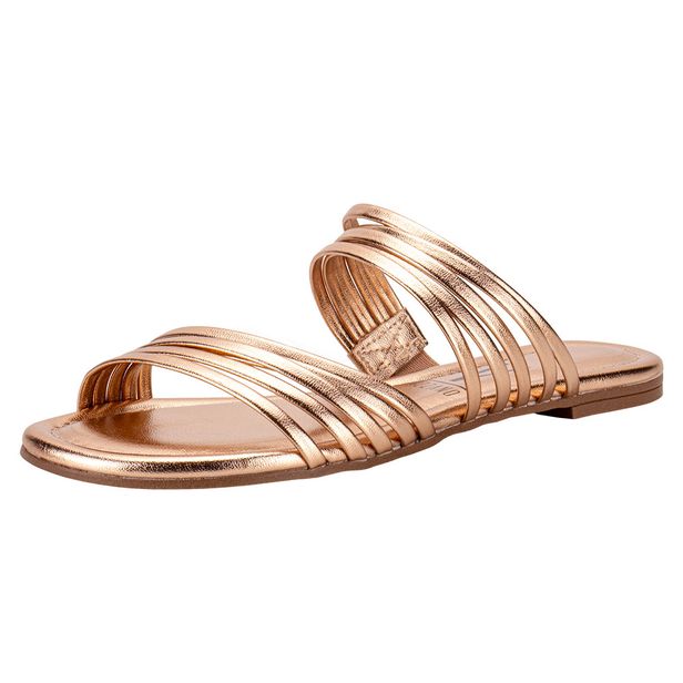 Tamanco Feminino Flat Vizzano 6371188 BRONZE 35