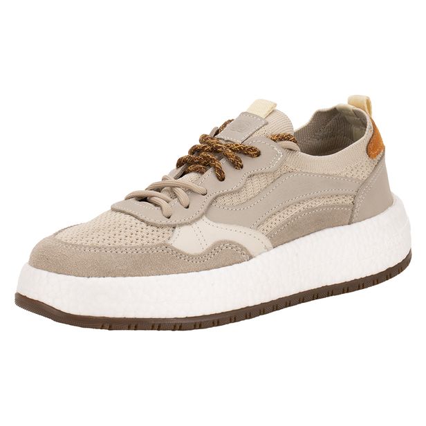 Tênis Feminino Drake Pulse Democrata 618102 BEGE 34