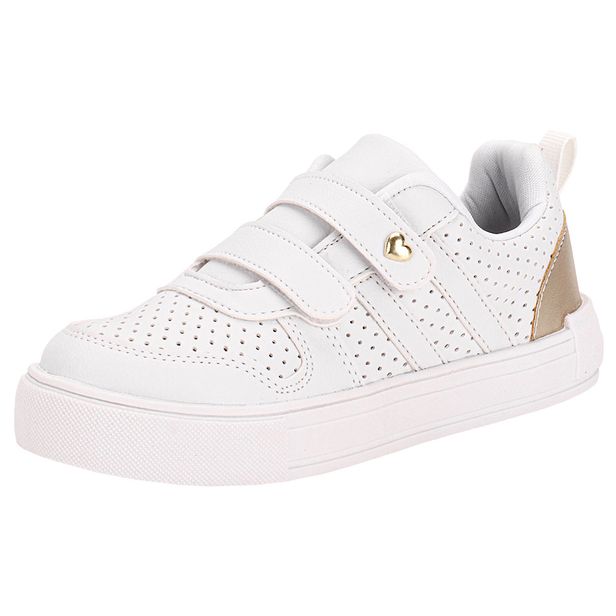 Tênis Infantil Feminino La Via Kids 22015 BRANCO 28