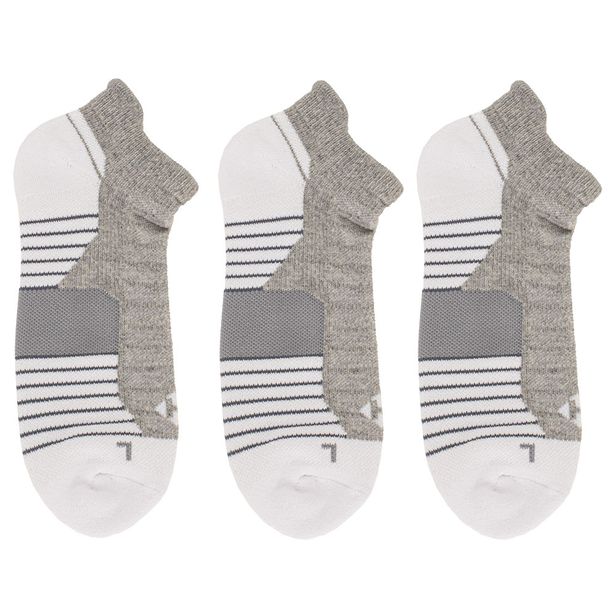 Kit 3 Pares de Meias Soquete Hoahi 22071 BRANCO/CINZA 39/43
