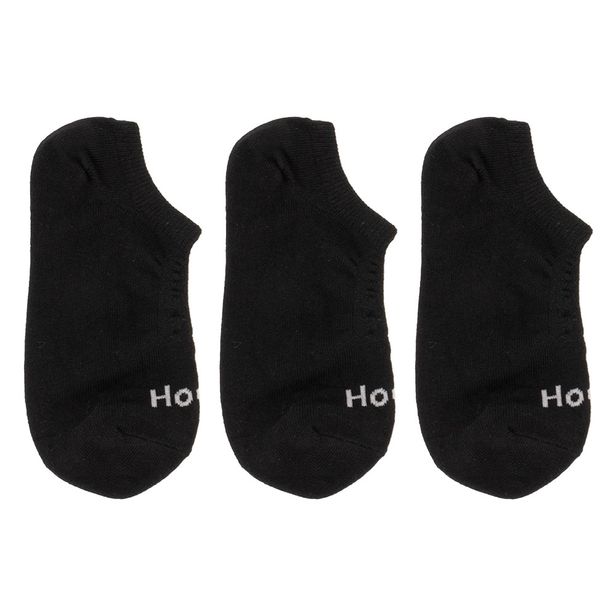 Kit Com 3 Pares de Meias Invisíveis Hoahi - 18034 PRETO 33/38