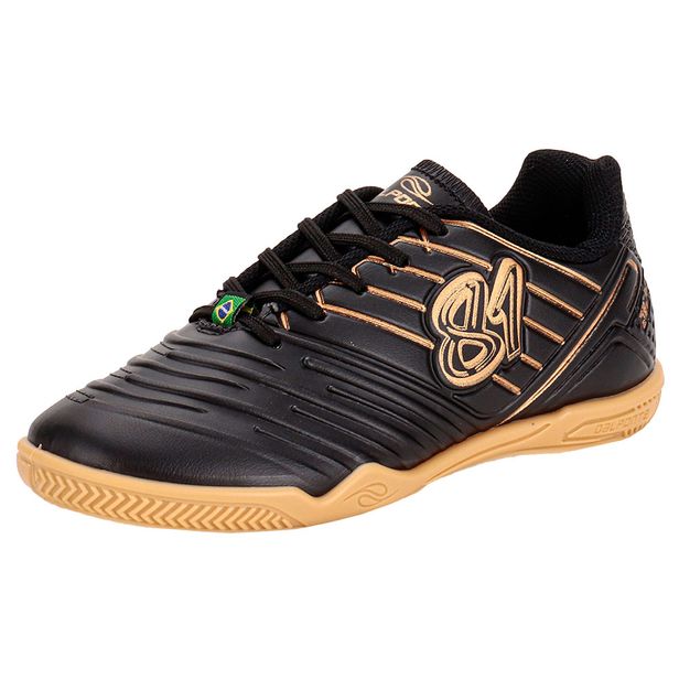 Chuteira Infantil Futsal 81 Titanium Dalponte 1055 PRETO/BEGE 28