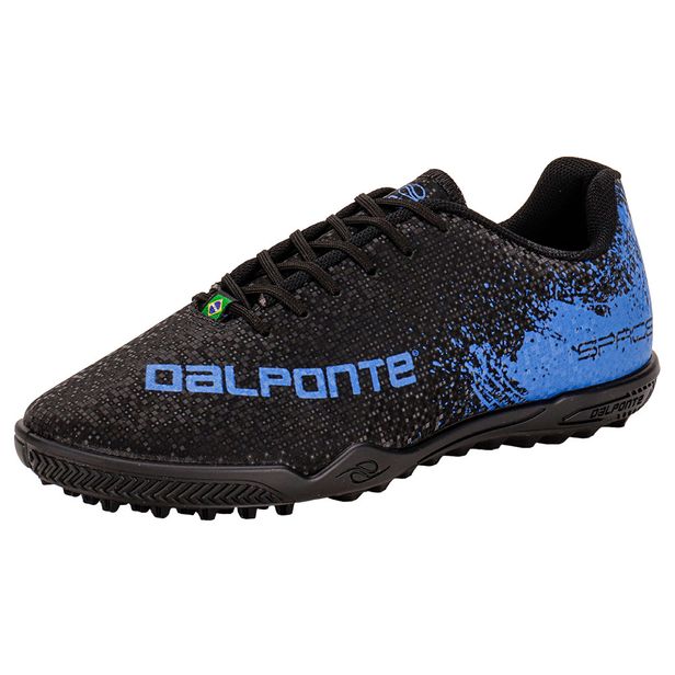 Chuteira Society Space Dalponte 1098 PRETO/AZUL 37