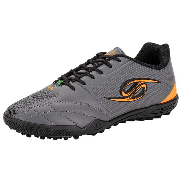 Chuteira Society Iron Dalponte 1072 CINZA/LARANJA 37