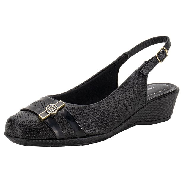 Sapato Feminino Anabela Piccadilly 143232 PRETO 34
