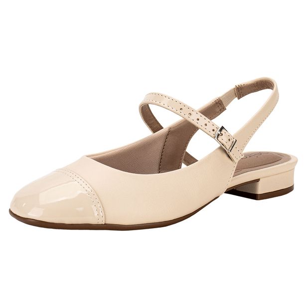 Sapato Feminino Salto Grosso Beira Rio 4318105 NATURAL 35