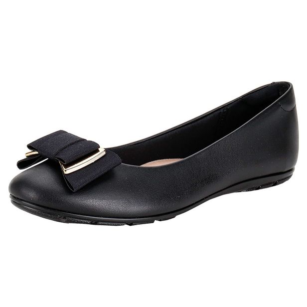 Sapatilha Feminina Flat Moleca 5800103 PRETO 01 34