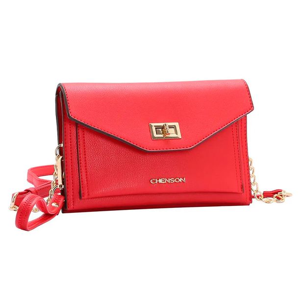 Bolsa Feminina Transversal Chenson CG84311 VERMELHO