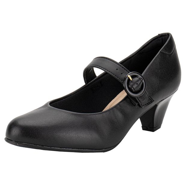 Sapato Feminino Salto Grosso Modare - 7005668 PRETO 01 34