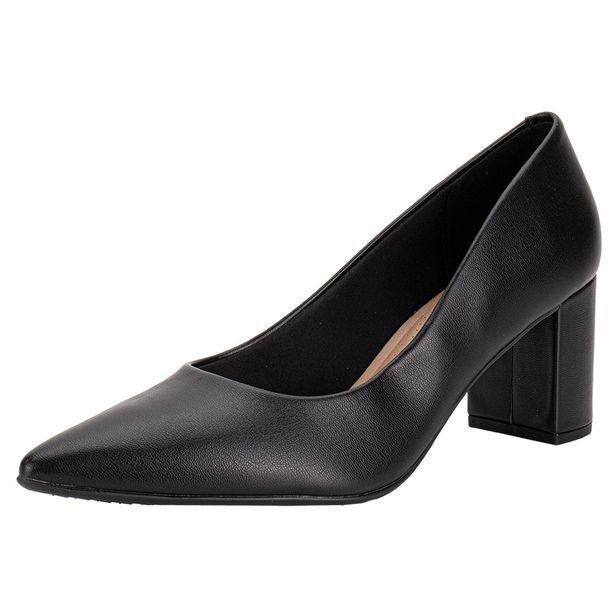 Sapato Feminino Salto Grosso Beira Rio 4241200 PRETO 34
