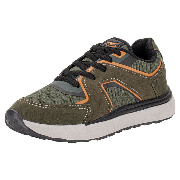 Tênis Infantil Masculino Via Vip VNJ3006 OLIVA 28