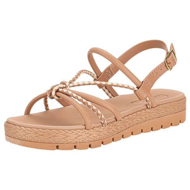 Sandália Feminina Flat Moleca 5539103 SALMÃO 38