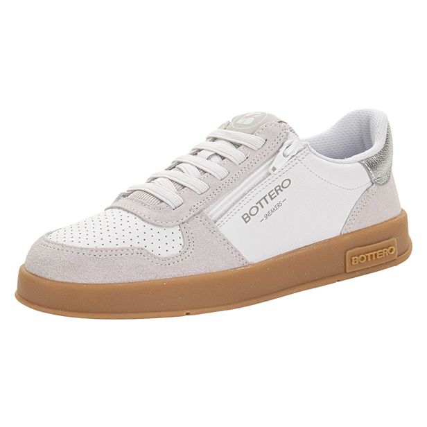 Tênis Feminino Casual Botsmash Bottero 364902 BRANCO/CINZA 34