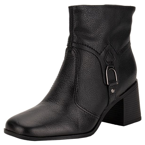 Bota Feminina Cano Baixo Bottero 361807 PRETO 34