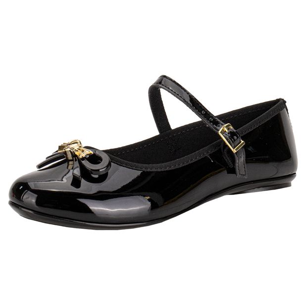 Sapatilha Infantil Feminina Molekinha - 2502394 VERNIZ/PRETO 01 25