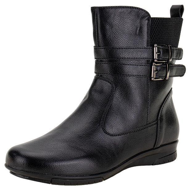 Bota Feminina Cano Baixo Mooncity 71147 PRETO 34