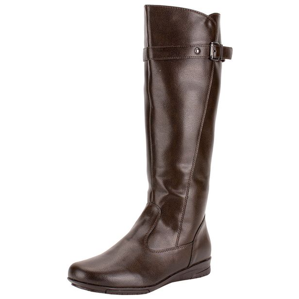 Bota Feminina Cano Alto Mooncity 71144 CAFÉ 34